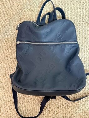 dark blue Desigual "Colorama Nanaimo" embossed backpack